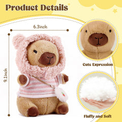 redaica capybara plush unboxing moment shows soft fabric and packaging