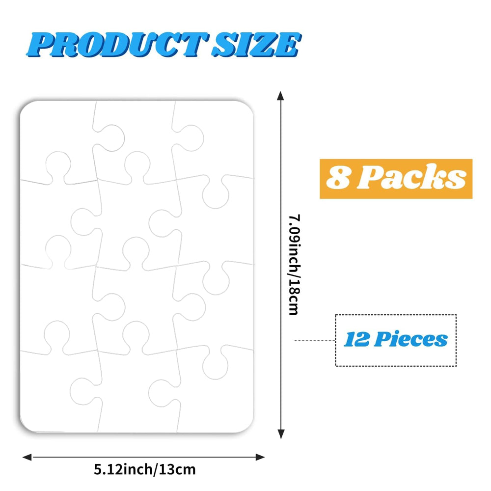 REDANHA blank puzzle with 12 pieces pre-assembled for quick transfers
