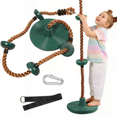 REDCAMP climbing rope swing seat close-up shows textured grip for safe play