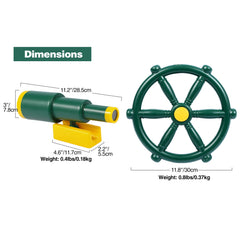 RedSwing kids plastic telescope adds pretend exploration without magnification for safe outdoor fun.