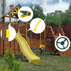RedSwing tree house attachment expands play possibilities outdoors.