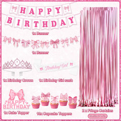 RedWORD birthday girl sash highlights the guest of honor in pink.