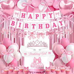 RedWORD happy birthday banner creates a cheerful focal point above the cake.