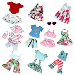ReeRaa doll clothes with glasses included for cute accessories