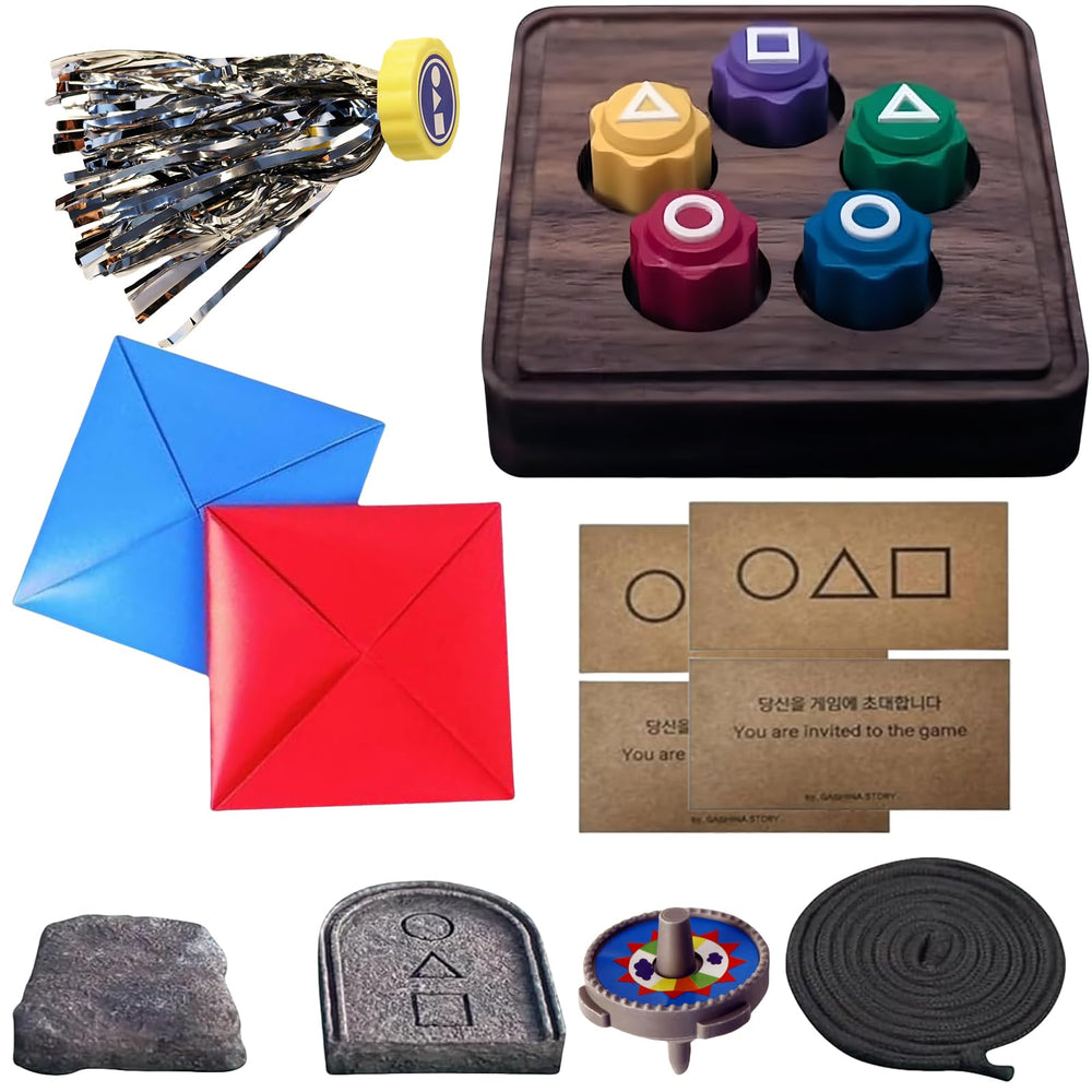 ReeRaa Gonggi game stones on floor ready for toss-and-catch fun.
