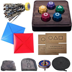 ReeRaa Gonggi game stones on floor ready for toss-and-catch fun.