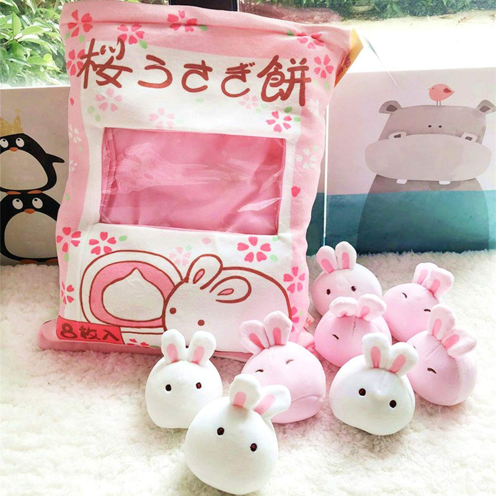 REFAHB eight mini bunnies pack adds adorable charm and interactive comfort to any space.