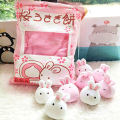 REFAHB eight mini bunnies pack adds adorable charm and interactive comfort to any space.