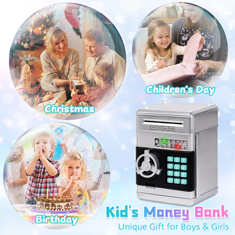 Refasy piggy bank gift—ideal educational birthday present.