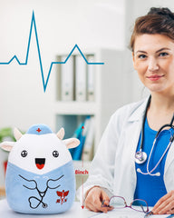 Refavor Nurse Cow plush fabric closeup shows premium softness and resilience.