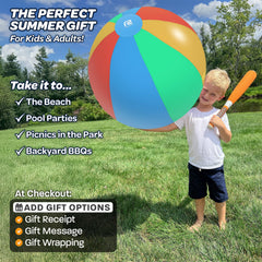 Refresh Sports large outdoor toy inflates fast with a quick valve for more playtime.