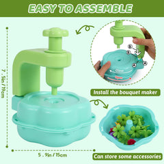 REFTTENW vase provides a sturdy display for finished bouquets.