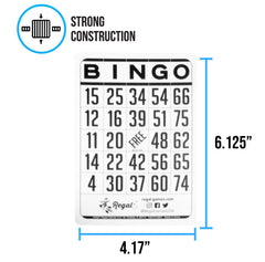 Regal Bingo travel-ready sheets stay organized during trips and events.