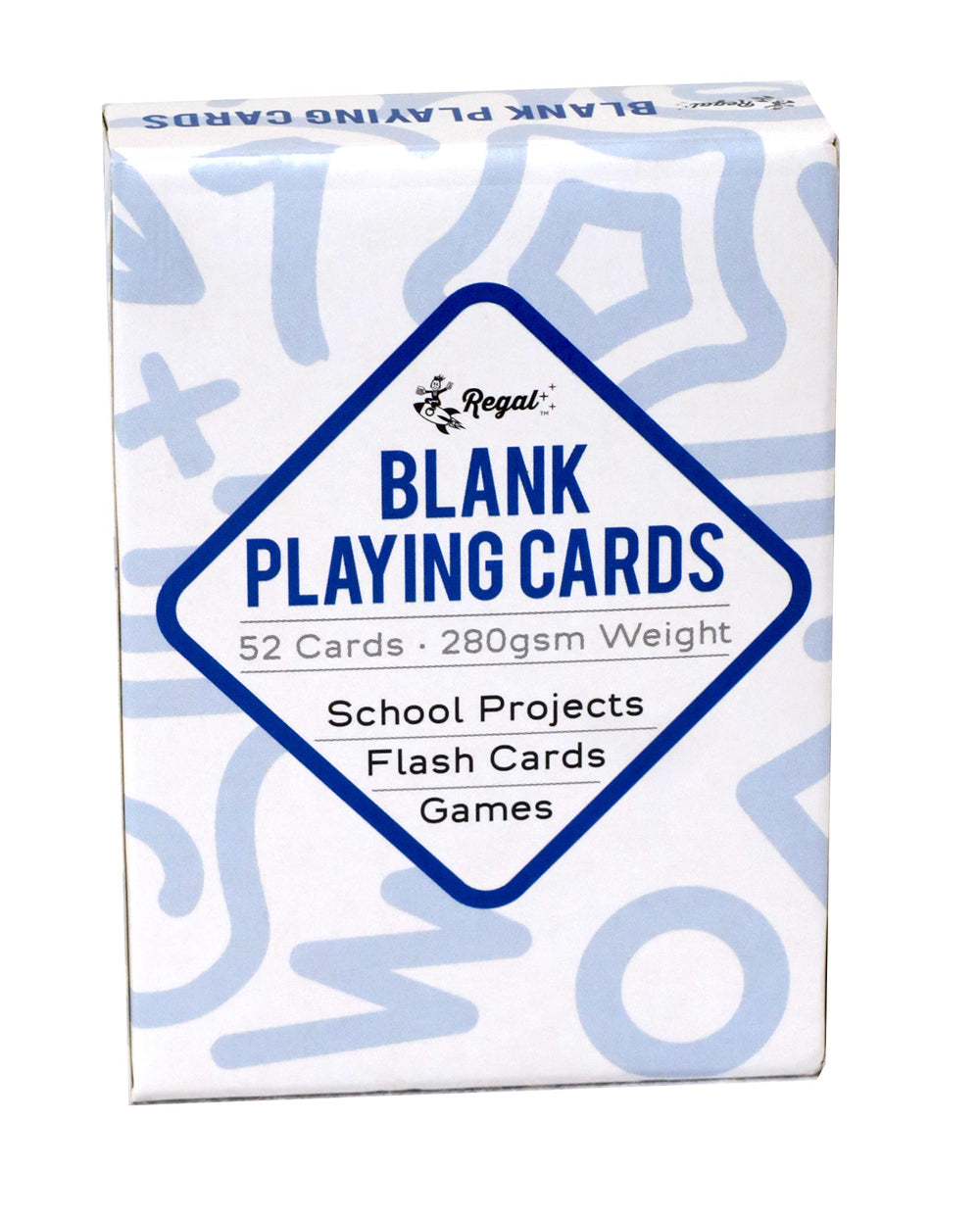 Regal Games blank playing cards front view ready for custom designs