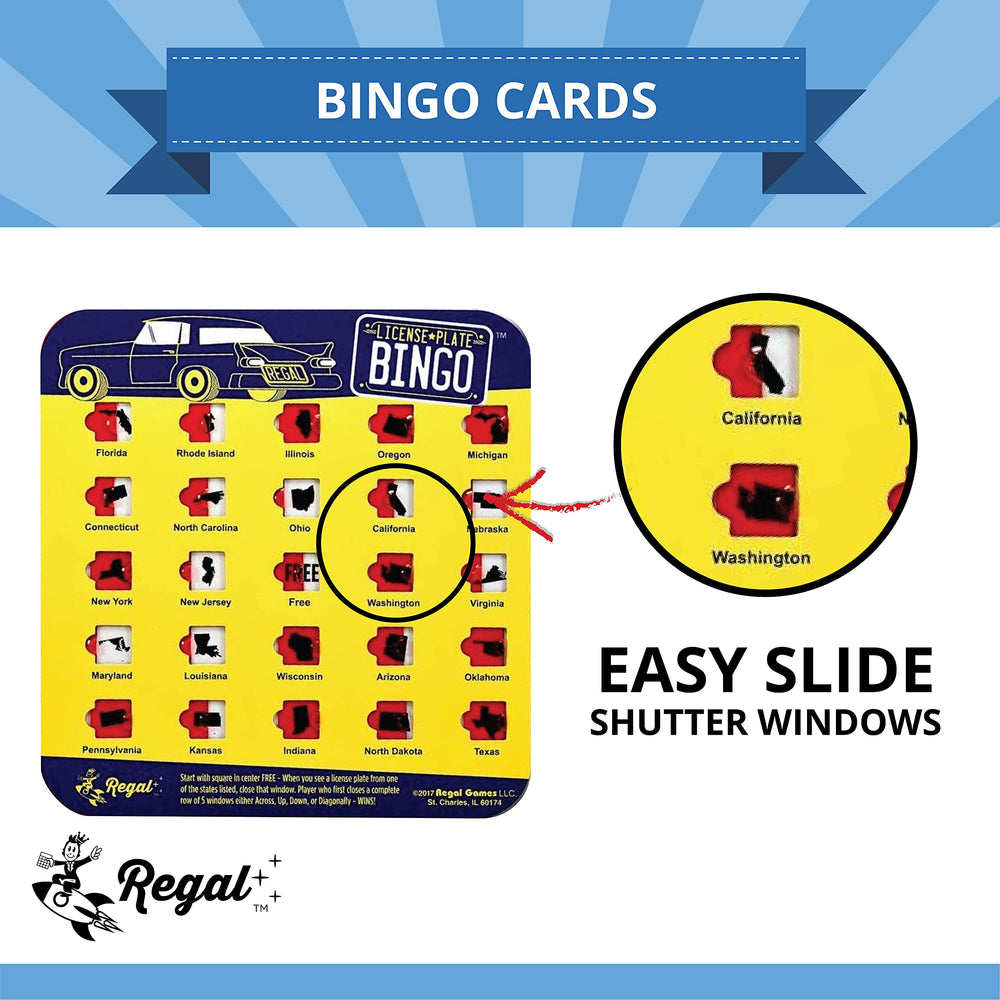 Regal Games Bingo On The Go Kit ideal for family trips and gatherings.