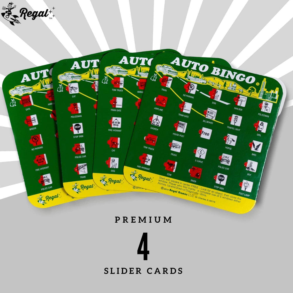 Regal Games bingo-on-the-go pack enabling portable family fun on trips and gatherings.