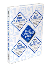 Regal Games blank cards smear-proof surface suitable for markers and pencils.