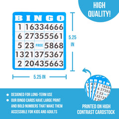Regal Games Deluxe Bingo cards with large print boost readability for everyone