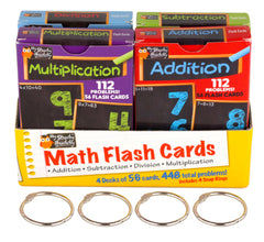 Regal Games flash cards feature big bold numbers for easy reading.