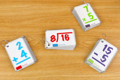 Regal Games on-table layout showcases four math packs for easy reference.