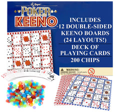 Regal Games Poker Keeno board layout on table during game night