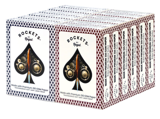 Regal Games Rockets bulk playing cards on table ready for game night