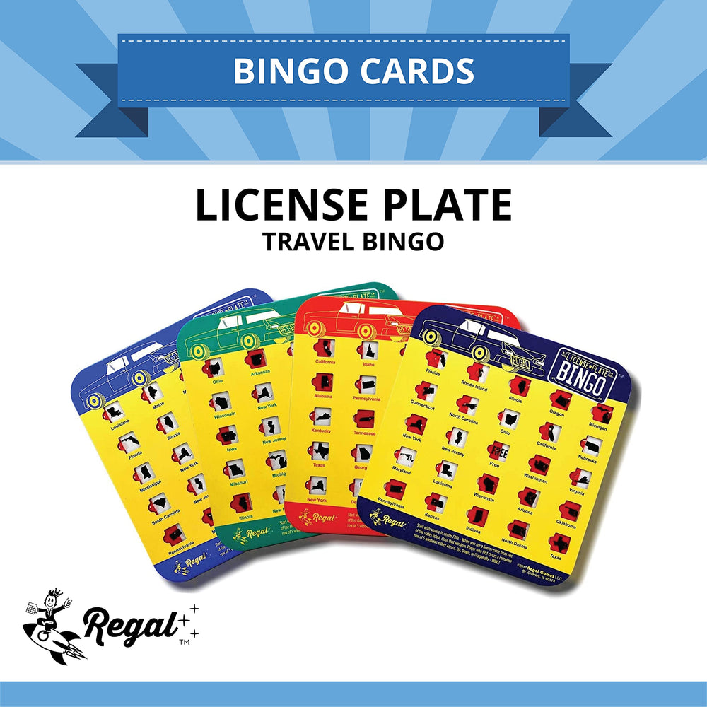 Regal Games Slide Window Bingo Card Travel; smooth sliders simplify on-the-go play.