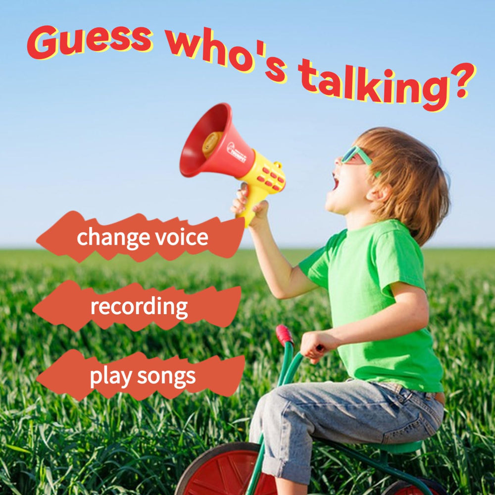 REGLORY kid megaphone bright colors attract attention and spark storytelling