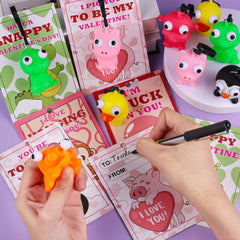 REGTEB duck popping eyes keychain for exchange day and smiles