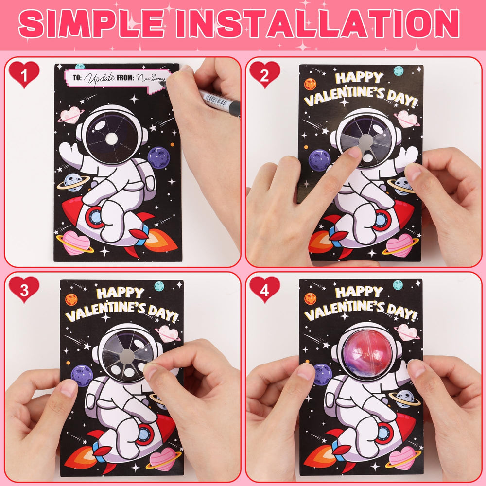 REGTEB interactive slime design card adds tactile fun to valentines.