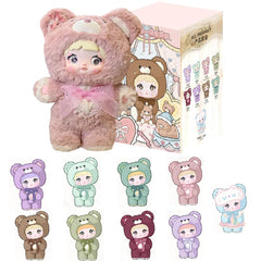 REIVIVORA Nommi Good Night Bear close-up of a cute plush collectible for display