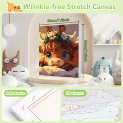 Close-up of Reivworl HD color canvas with clear numbered regions