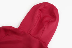 ReliBeauty red jumpsuit kids costume back view showing detachable belt.