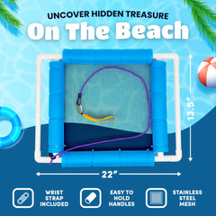 RELODECOR Beachcombing Shark Tooth Sifter wrist strap keeps your treasure search secure.