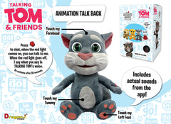 Relsy Talking Tom soft polyester material for cozy hugs.