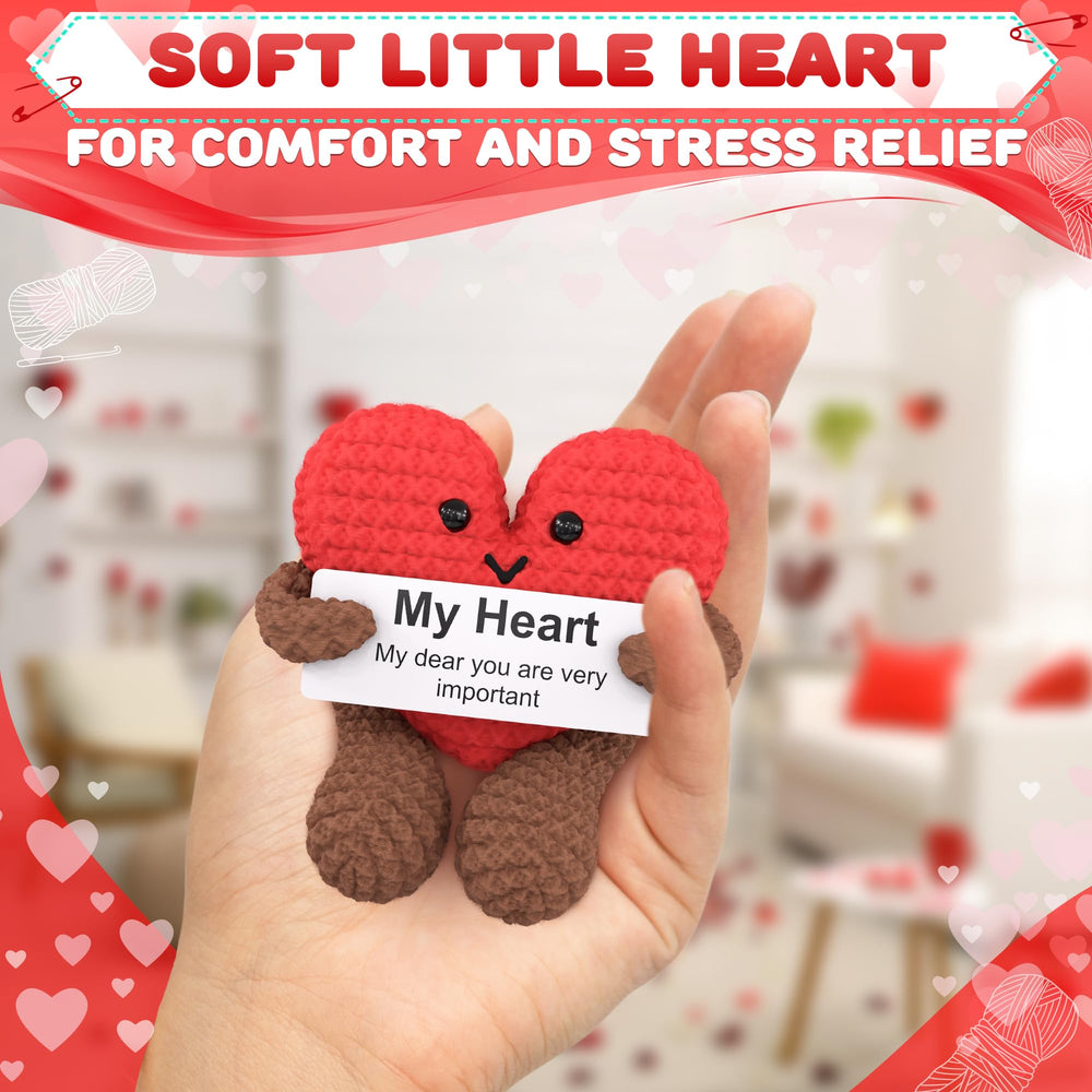 Reluen Heart Plush size 3.8x2.6 inches perfect for pockets and bags