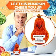 Reluen Soft Pumpkin Crochet Plush Mother's Day gift-ready charm.
