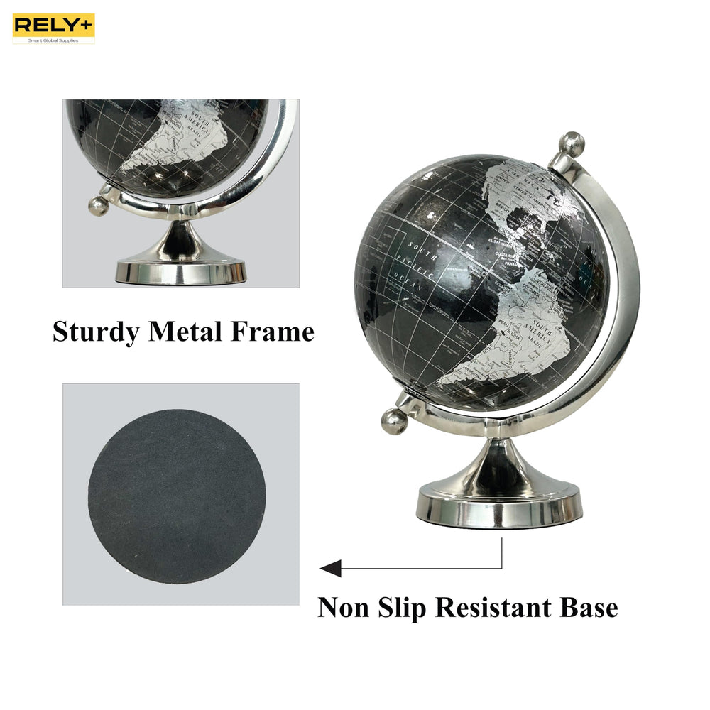 Rely+ not-plastic globe detail underlines premium build quality.
