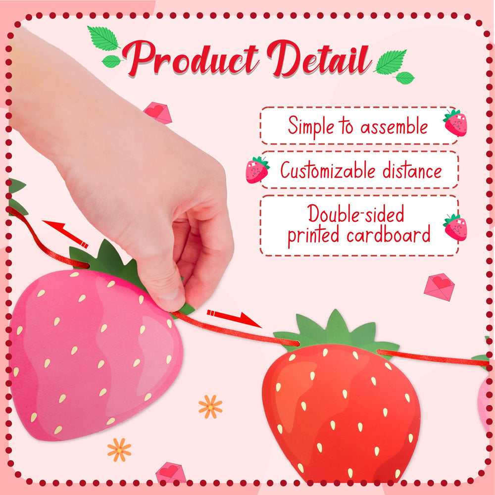 Renbuzhu strawberry decor on wall for events