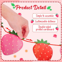 Renbuzhu strawberry decor on wall for events