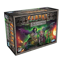 Renegade Clank! Legacy Acquisitions Incorporated game box with components for immersive legacy adventures.