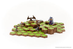 Six exclusive unpainted miniatures: pirates, wizard, and familiars for customization and play.