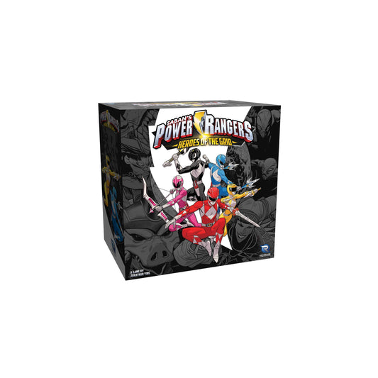 Renegade Game Studios' Power Rangers: Heroes of the Grid box front for cooperative play