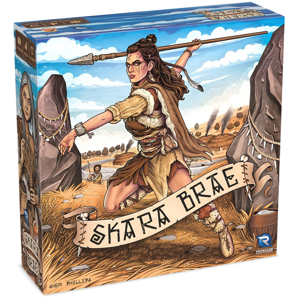 Renegade Games Skara Brae resource pile illustrating core resource management for growing settlements