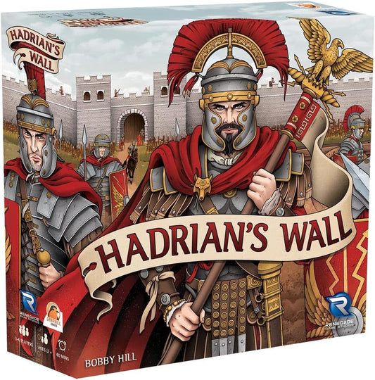Renegade Hadrian's Wall game cover showing epic Roman frontier strategy for tabletop play