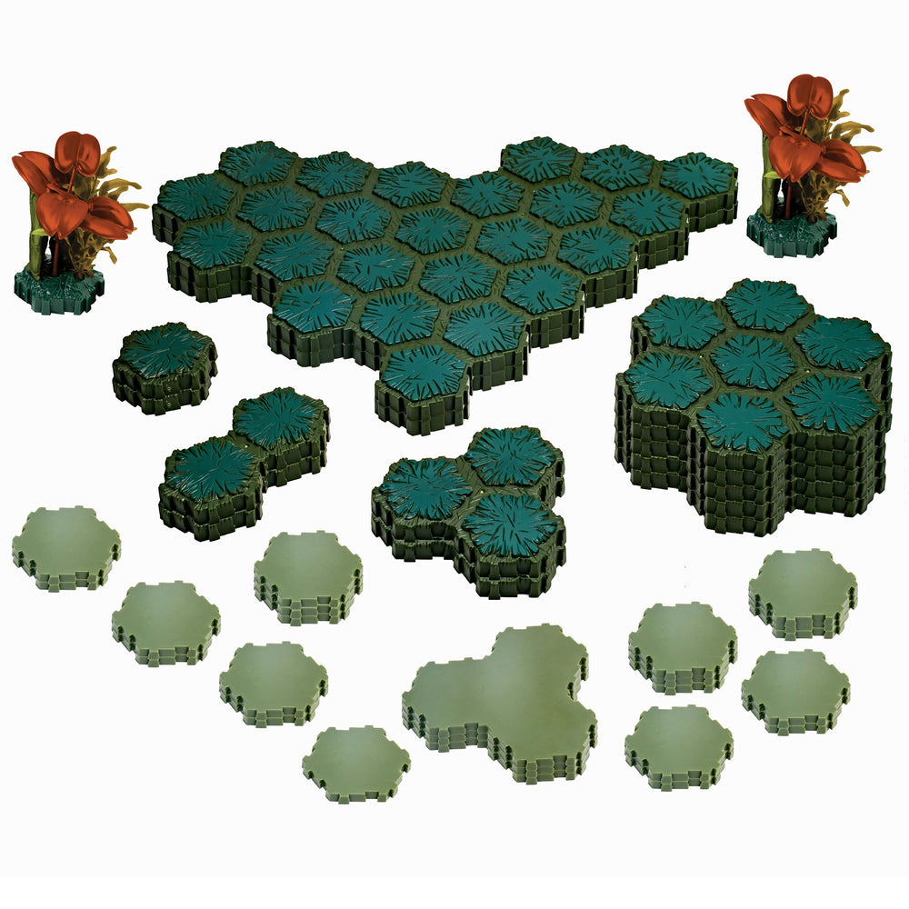 Renegade Heroscape 7-hex swamp tiles add strategic chokepoints