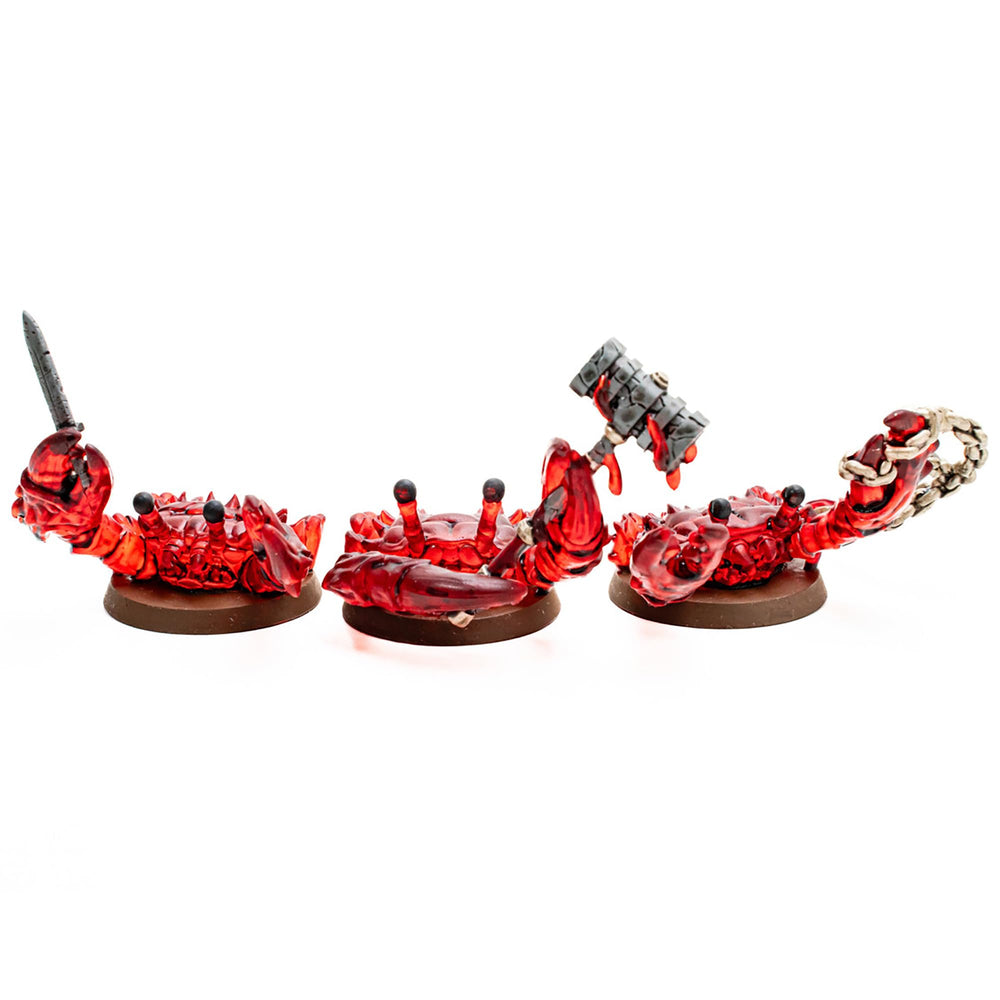 Renegade Heroscape Molten Crustaceans close-up showing volcanic armor.
