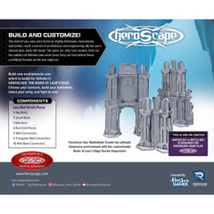 Renegade Heroscape Laur's Edge wall column adds vertical variety to battles.