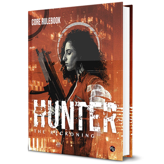 Renegade Game Studios Hunter 5e core rulebook cover with vibrant full-color artwork for immersion