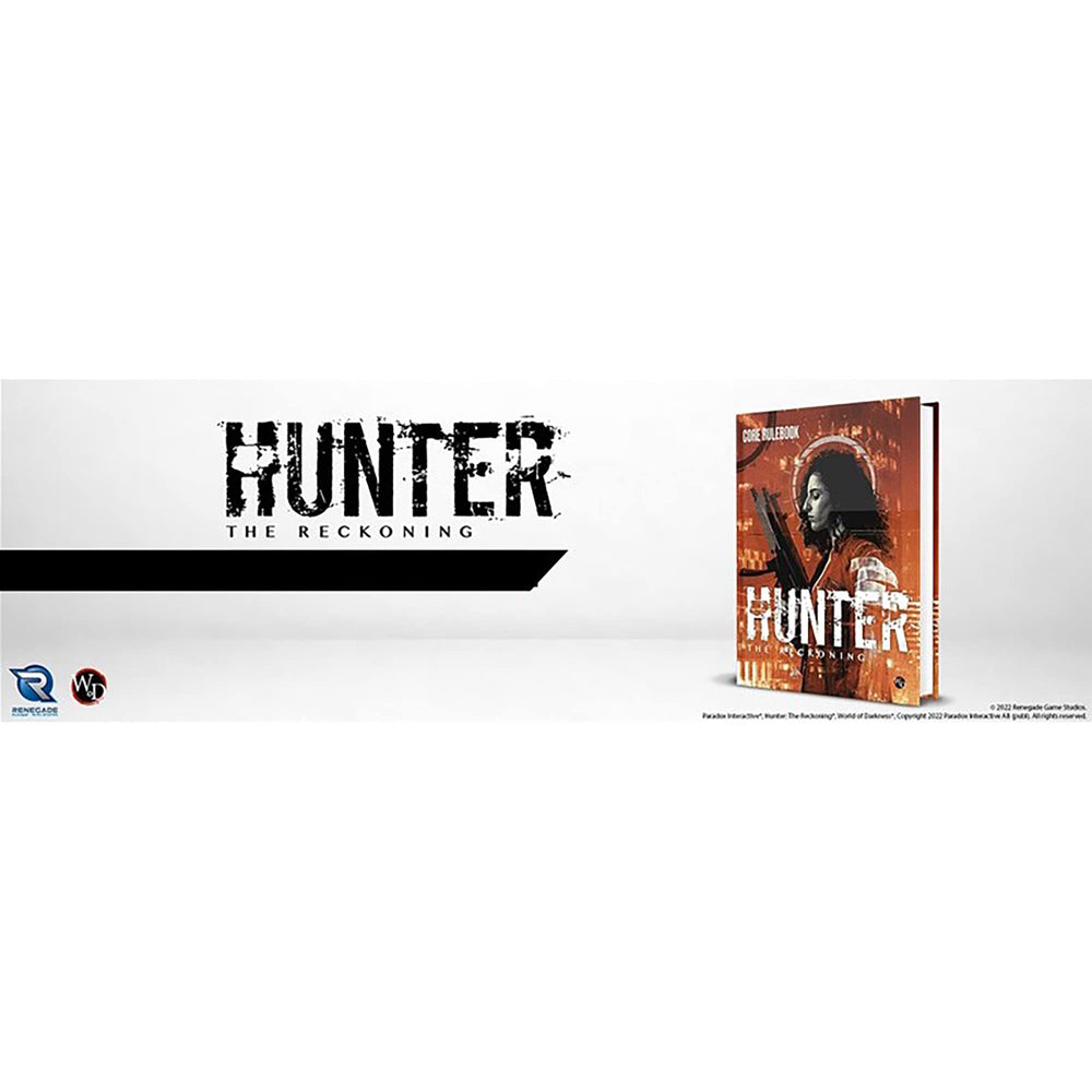 Full-color illustrations throughout Hunter 5e core rulebook elevate mood and scene design